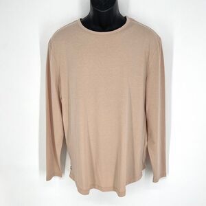 Cuts Clothing NEW Mens Curve-Hem Long Sleeve T-Shirt Sz L Mountain Mist Soft